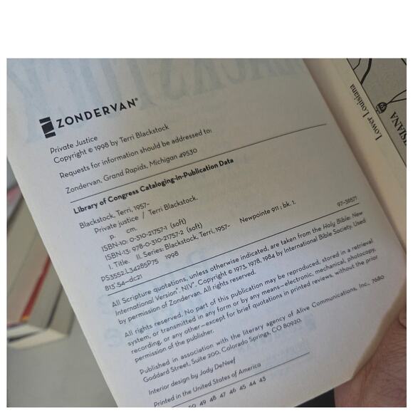 Lot 5 Novel Books Blackstock Newpointe 911 Series Private Justice Trial by Fire - Picture 4 of 4